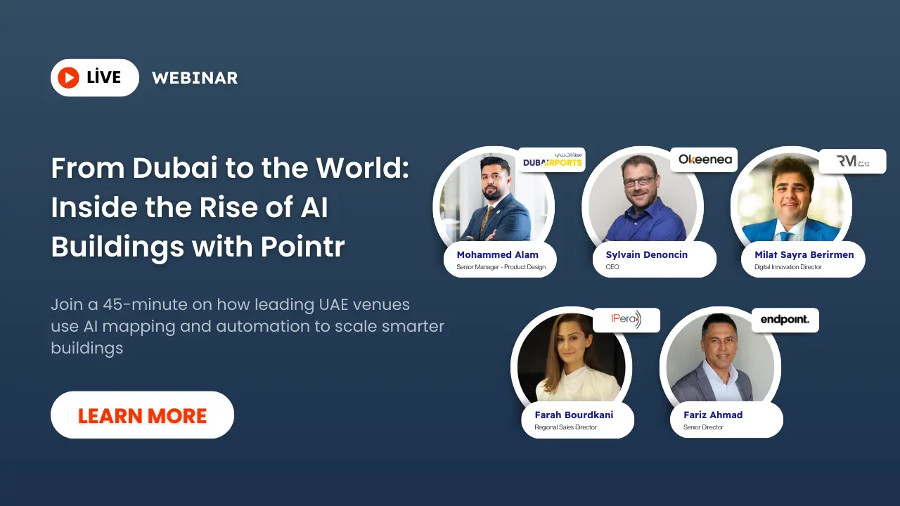 From Dubai to the World AI Smart Buildings Webinar hosted by IPera and Pointr in the GCC region